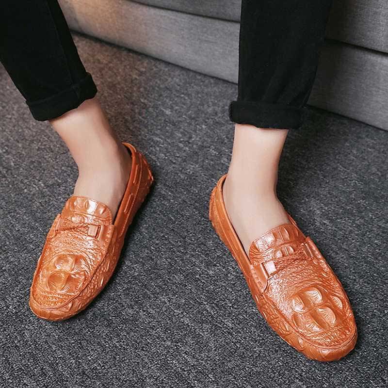 Men Casual  Loafers Moccasins Breathable Slip Shoes 