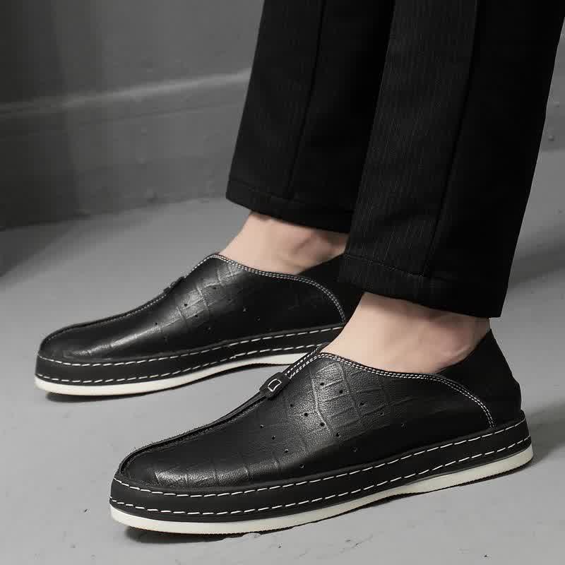 Fashion men's casual genuine leather shoes 