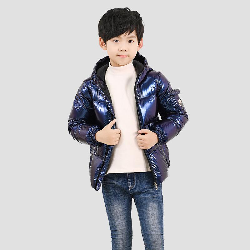 Boys Girls Puffer  Down Coats for   Hooded Bubble  Metallic Light-Weight Outwear Clothes  