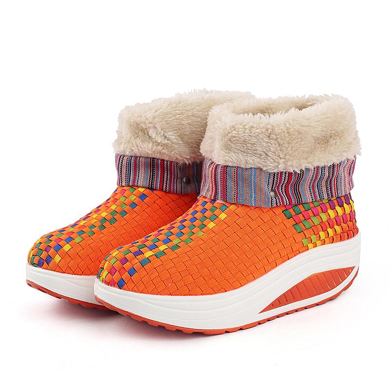 Shoes Wedges Platform Warm Outdoor Sports Srainers Sport Sneakers Woman Shoe Winter Warm