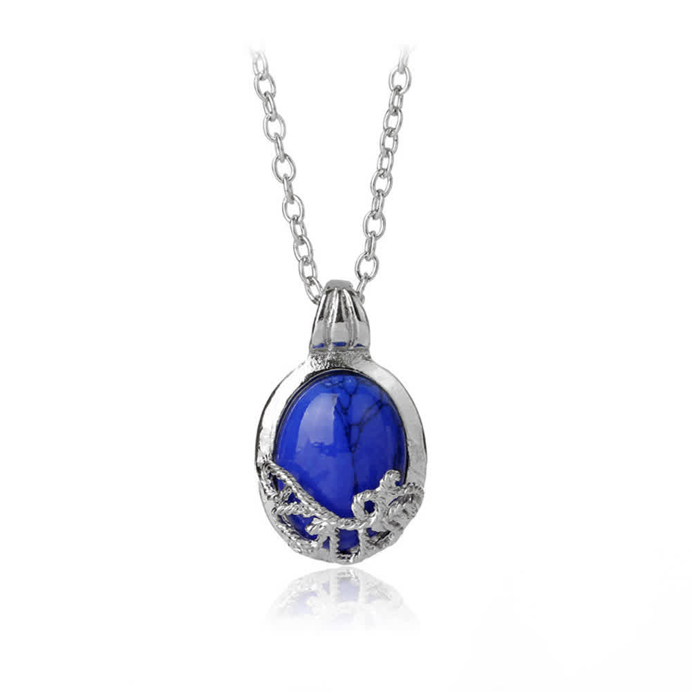 Women Vampire Diaries Necklace Natural Stone Alloy Jewelry