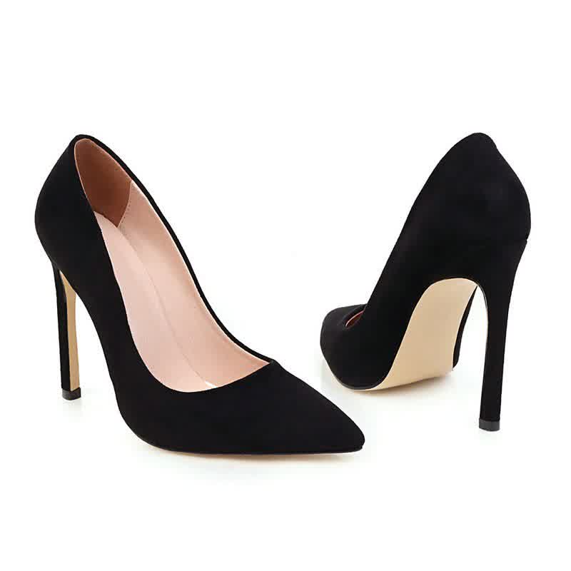 Women's Shoes Pumps Fashion Faux High Heels Pointed Toe Office Dress Shoes Woman