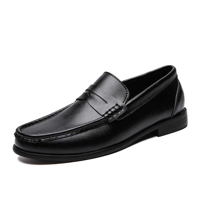 Men Loafers Shoes Spring Summer Soft Genuine Leather Business Men Moccasins Shoes Breathable Slip on Driving Shoes