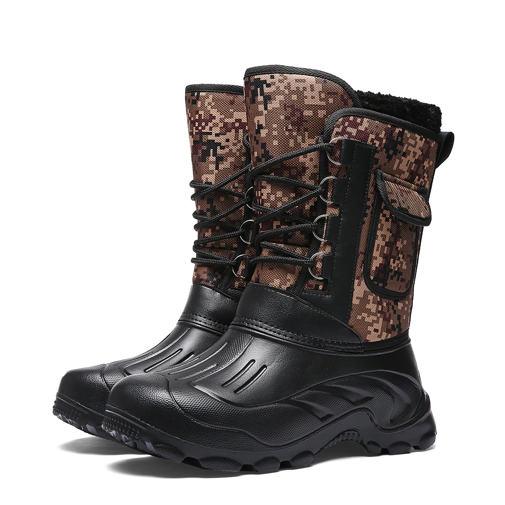 Men Winter Boots Warm Waterproof Sneakers Outdoor ...