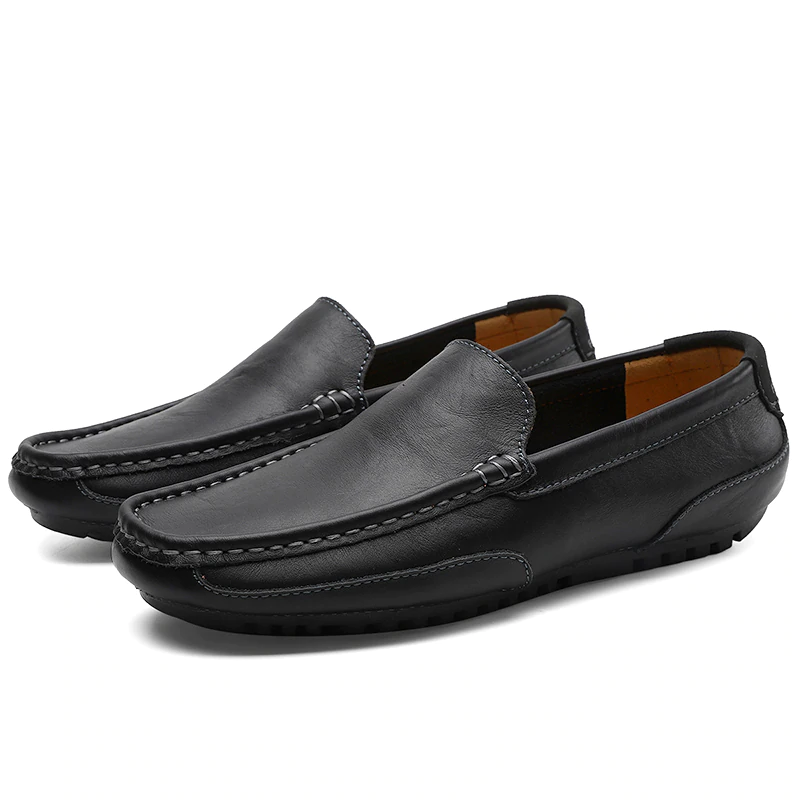 Genuine Leather Men Casual Shoes Brand Italian Men Loafers Moccasins Breathable Slip on Driving Shoes