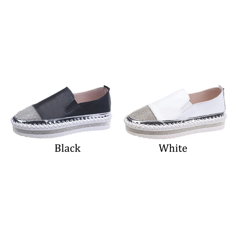 Women Flat Glitter Sneakers Casual Female Pu Leather Bling Platform Comfortable Plus Size Vulcanized Shoes