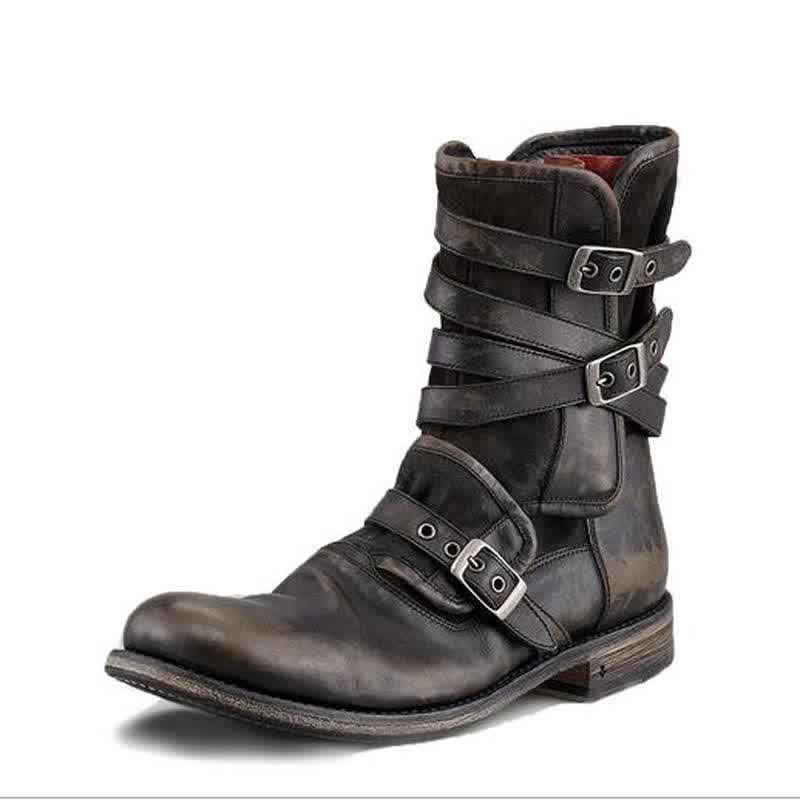 Men male man plus size ankle boots matin shoe mens vintage PU leather low heels zapatos de hombres personlizar zapatos 