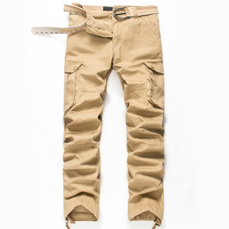 Men Cargo Pants Men Multi Pockets Pants Military Camouflage Track Pants Trousers Mens Elastic Waist Pant