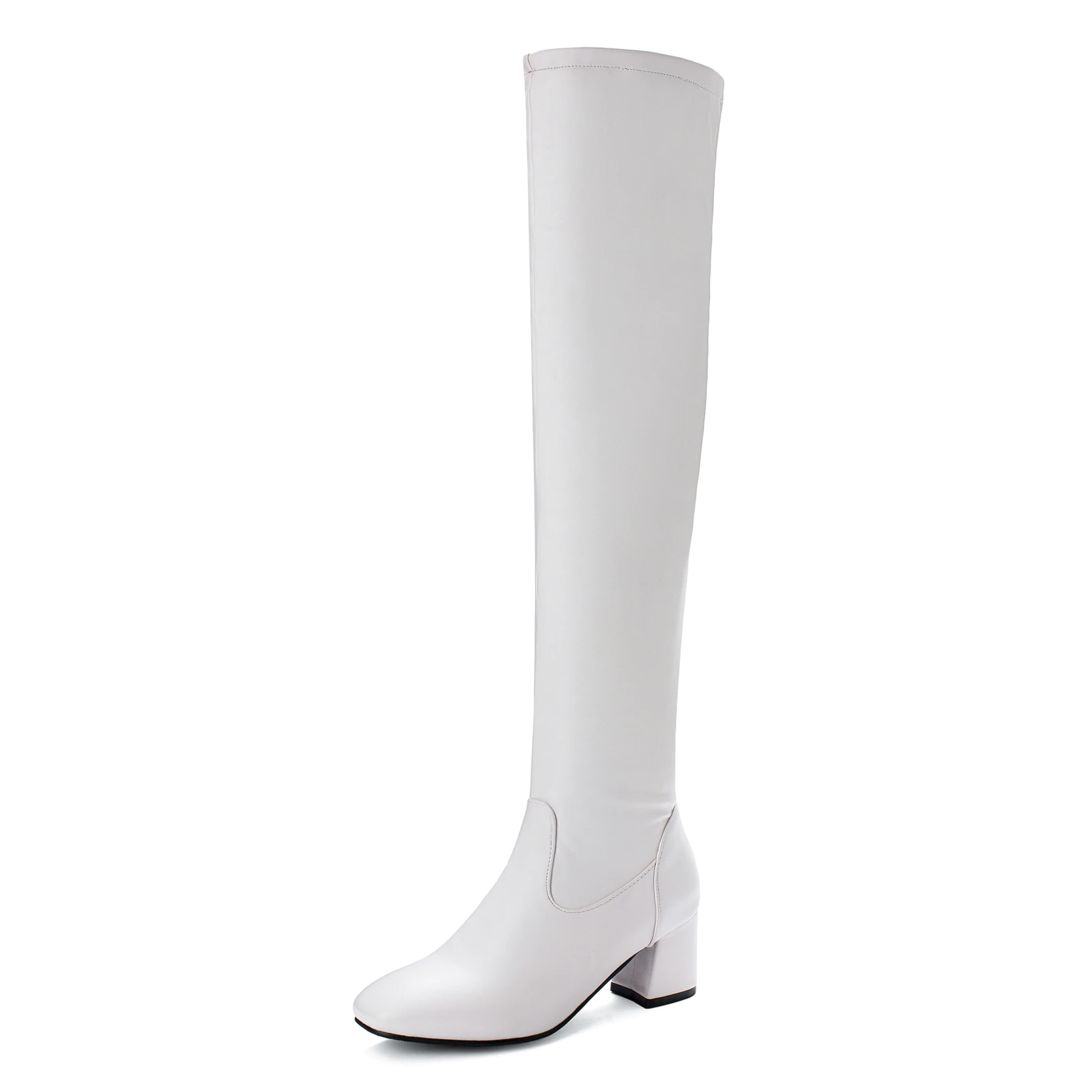 Fashion Knee High Boots Women Winter Boots Square ...
