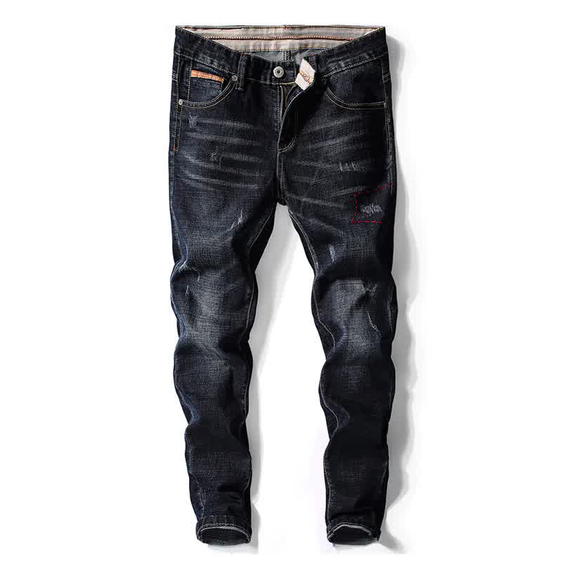 Men Jeans Pants Denim Fashion Desinger Black Blue Stretch Slim Fit Jeans for Man Streetwear