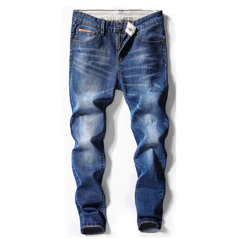 Men Jeans Pants Denim Fashion Desinger Black Blue Stretch Slim Fit Jeans for Man Streetwear