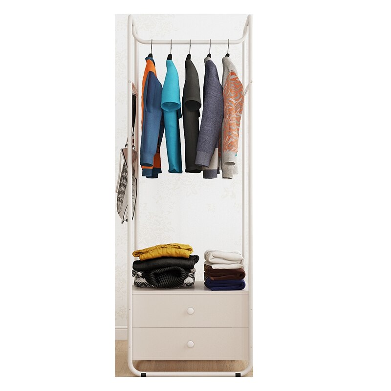 Creative hanger floor bedroom coat rack simple clothes rack multi-function rack hanging bag hanger