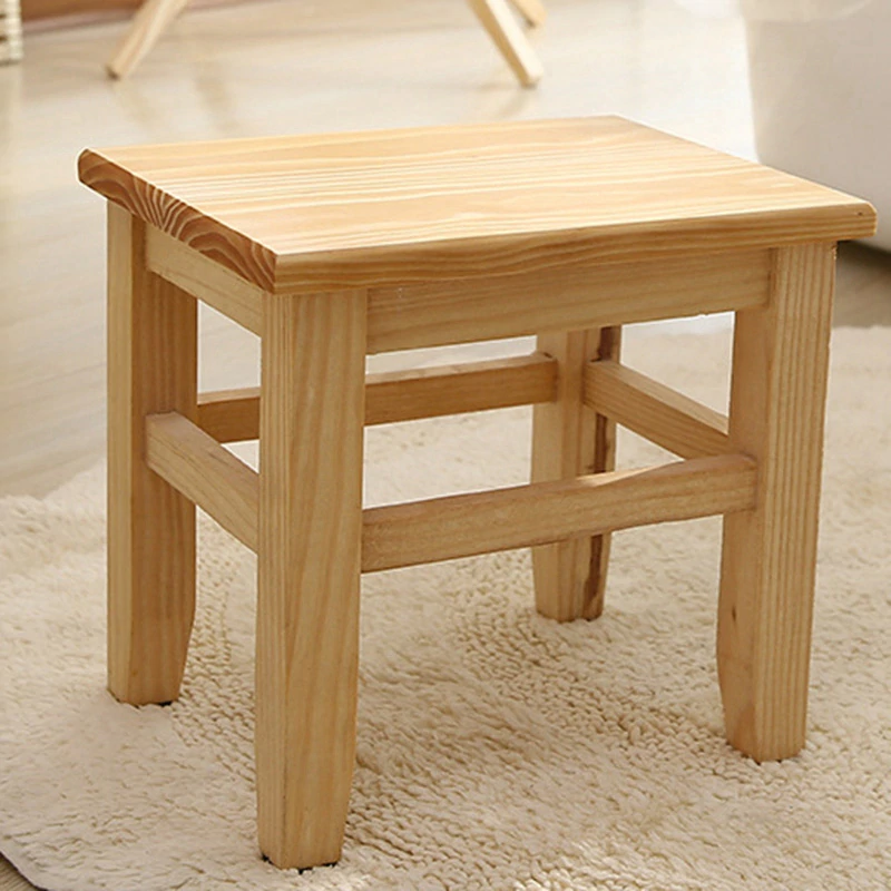 Multi-Function Solid Wood Shoe Bench Stool Children'S Adult Stool Living Room Home Small Bench Sofa Tea Table Chair On-Slip Bath
