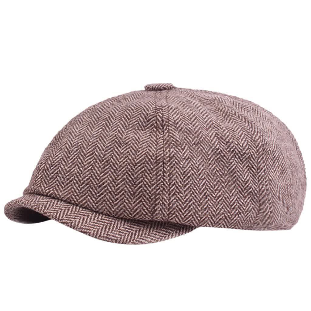 Autumn  Beret Caps Outdoor Sun Breathable Newsboy Hats Womens Mens Herringbone Solid Flat Berets Cap Hat Gatsby Hat