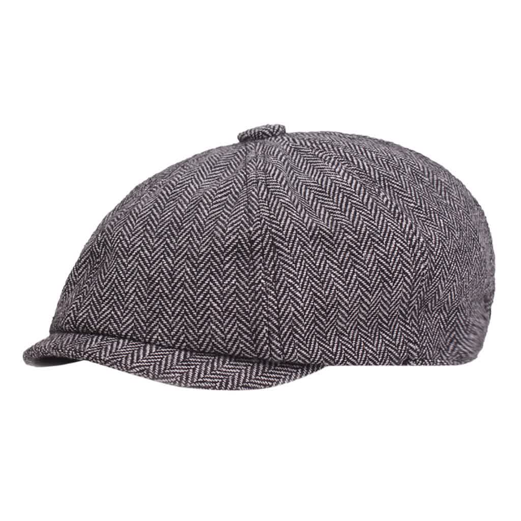 Autumn  Beret Caps Outdoor Sun Breathable Newsboy Hats Womens Mens Herringbone Solid Flat Berets Cap Hat Gatsby Hat