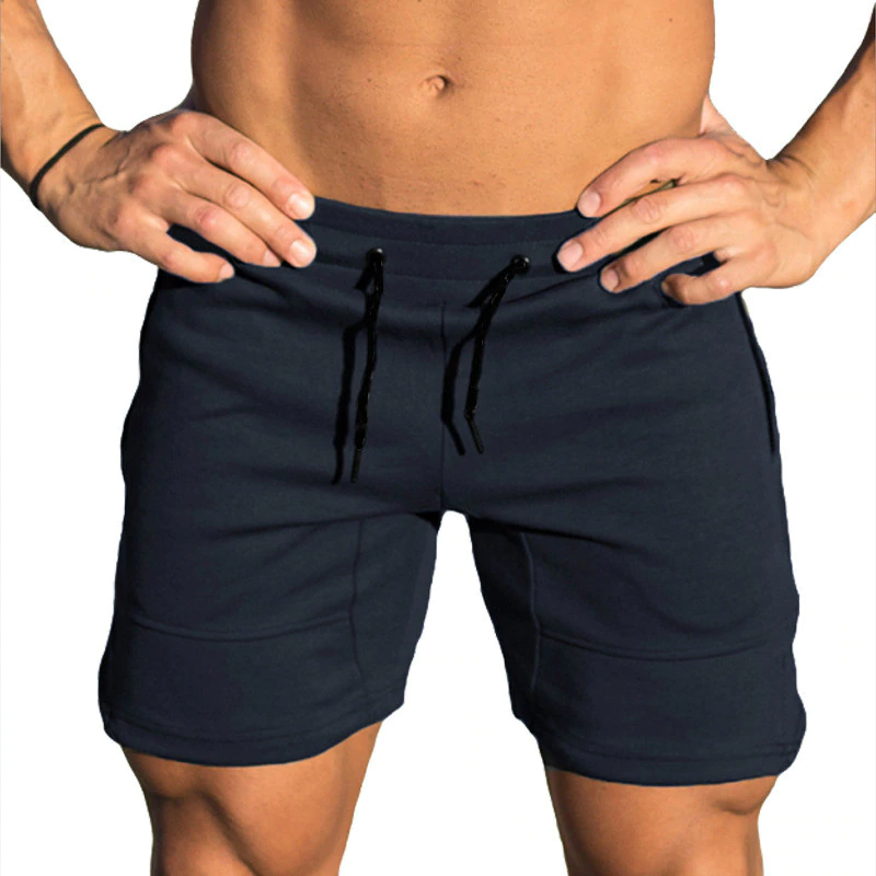 Men Shorts Cotton Casual Solid Shorts Men Gym Fitness Jogger Beach Short Pants Spliced Hot