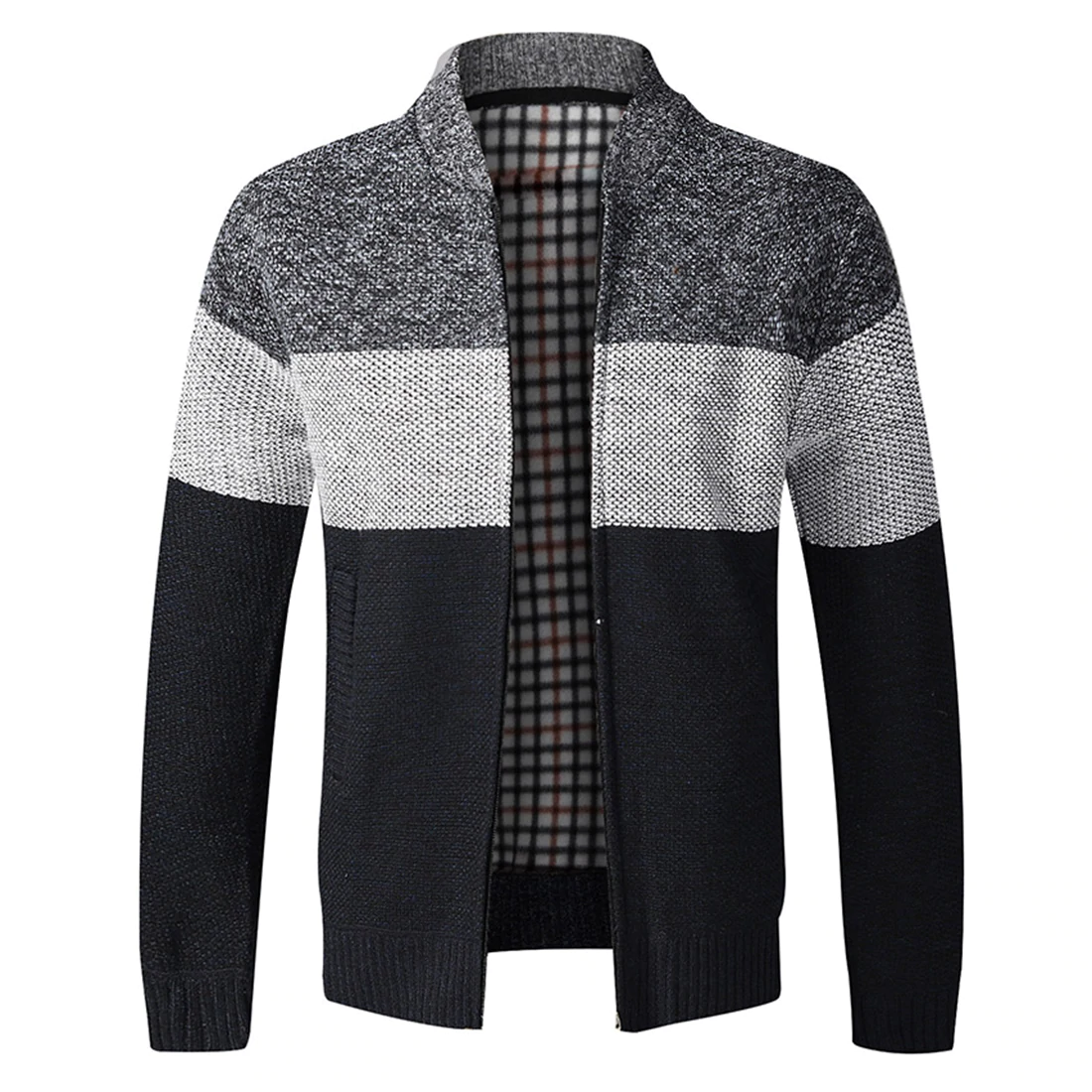 Classic Men Autumn Sweater Coat Thick Casual Sweater Cardigan Men Slim Fit Knitwear Outerwear Warm Knitted Sweater Jacket