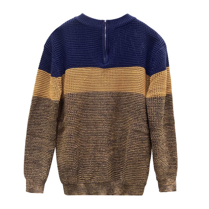 Fashion Men Autumn Winter Warm Pullover Jumper Plus Size Long Sleeve Casual Loose V Neck Knitted Sweater Man Knitwear Tops