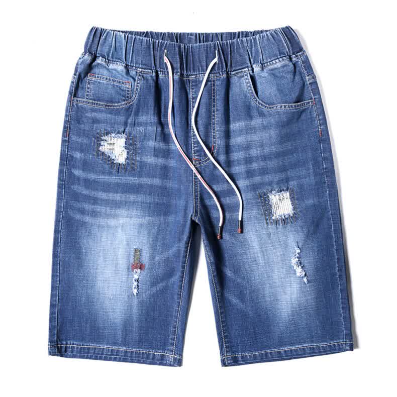 Men's Denim Shorts Summer New Classic Ripped Hole Loose Casual Jeans Shorts