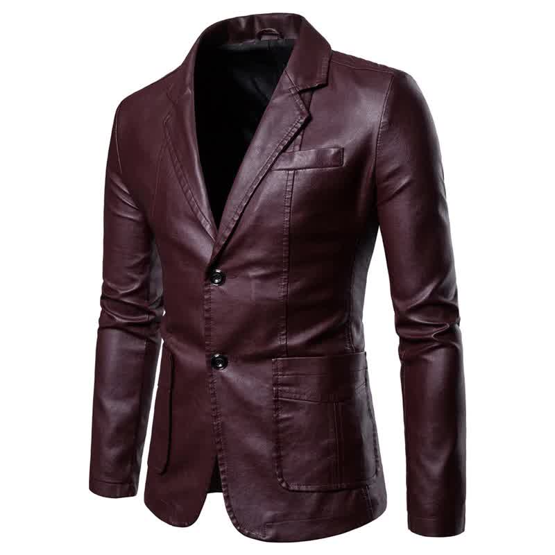 Leather Jacket For men Fashion Coats Windproof Thicken Newest Spring Autumn Leather Male Solid Business Casual