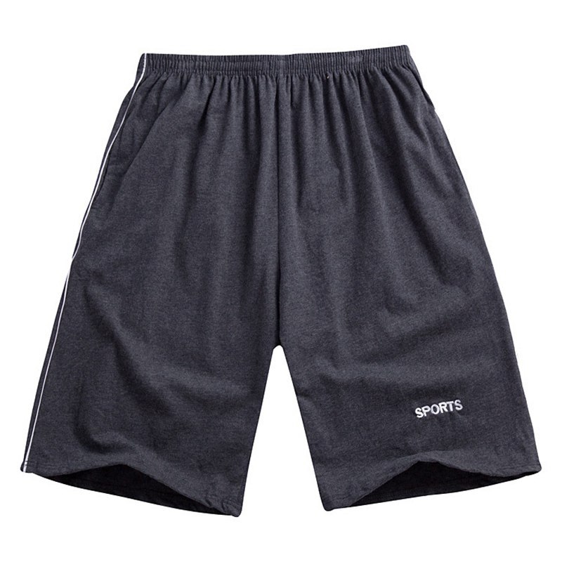 Men Big Shorts Casual Loose Summer Sports Basketballs Elasticity Shorts Black Gray Comfortable Shorts