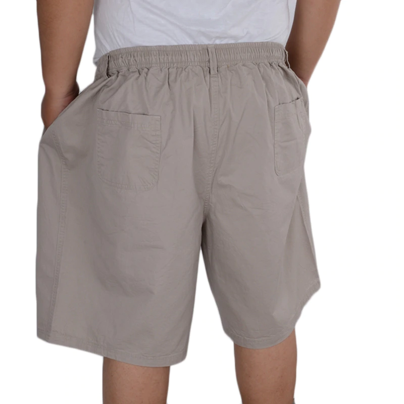 Summer cargo Shorts Men cotton loose casual khaki shorts oversize elasticity simple shorts Elastic waist