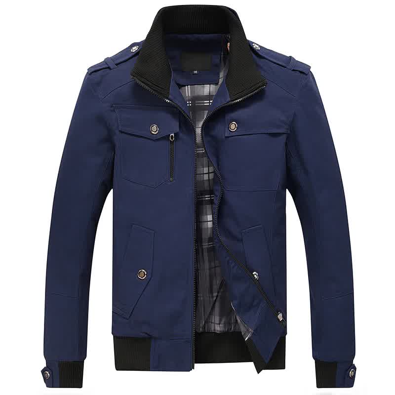 Casual Men's Jacket Spring Army Military ...