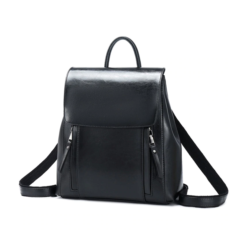 Women Fashion Backpack High Quality Split Leather ...