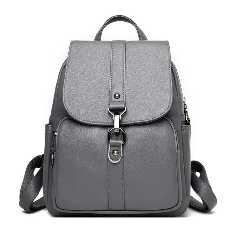 The New Women High Quality Leather Backpacks Female Shoulder Bag