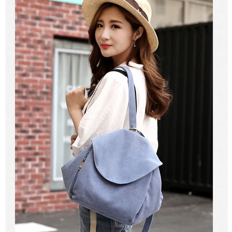 New Korean Style Women Backpacks Female Fresh Zipper&Hasp Shoulder Bags