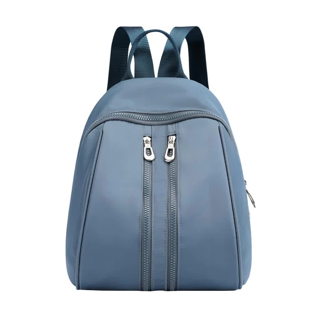Small New Fashion Waterproof Nylon School Bag Women Girl Solid Casual Backpack