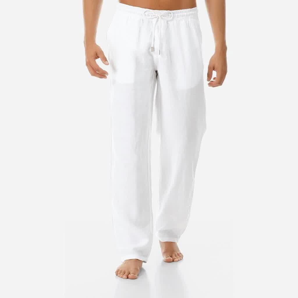 Men Loose Sweatpants Summer Pants Male Fashion Joggers SweatPants Tide Loose Home Trousers Leisure Slacks large