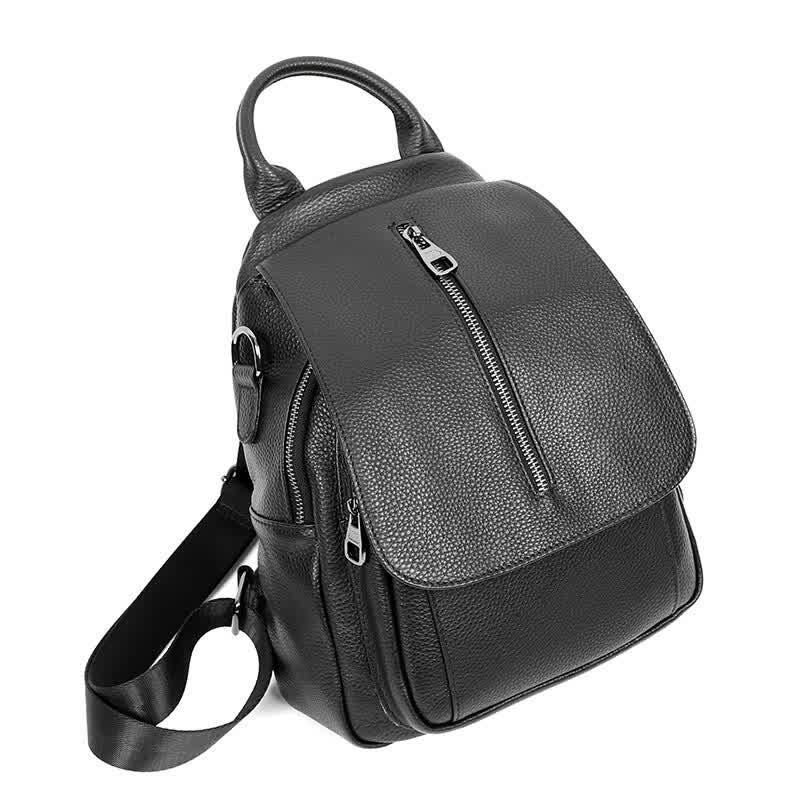 Women's Genuine Leather Backpack Bag Casual Waterproof Real Cowhide Backpacks