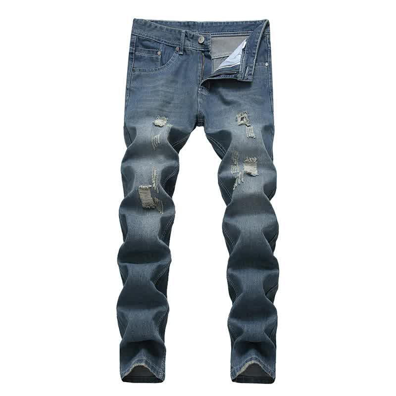 Fashion New Men's Casual Stretch Jeans Pure Cotton...