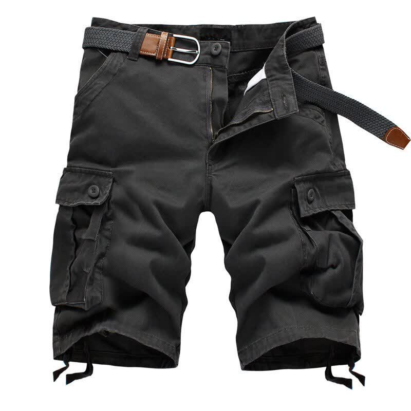 Summer Men's Baggy Multi Pocket Military Cargo Shorts Male Cotton Khaki Mens Tactical Shorts Short Pants
