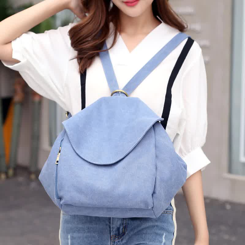 New Korean Style Women Backpacks Female Fresh Zipper&Hasp Shoulder Bags