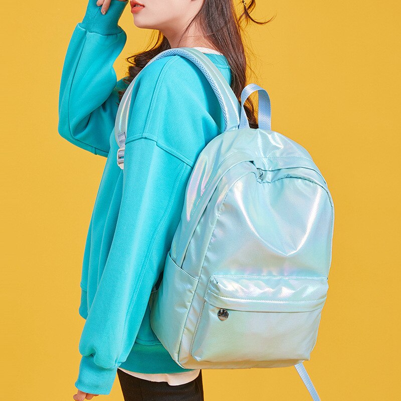 Laser Backpacks For Women Fashion Laser Backpack Youth Bag Teenage Girls