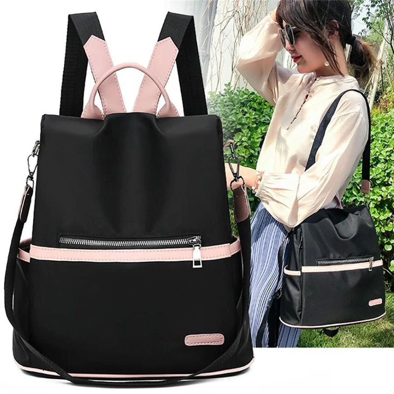 Fashion Casual female Oxford Backpack Waterproof teenagers Girls Packbag School Bags Pink Women Travel Bag