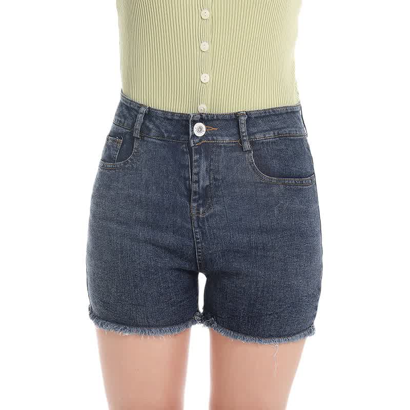 Ultra-short High Waist Jean Shorts Women ...