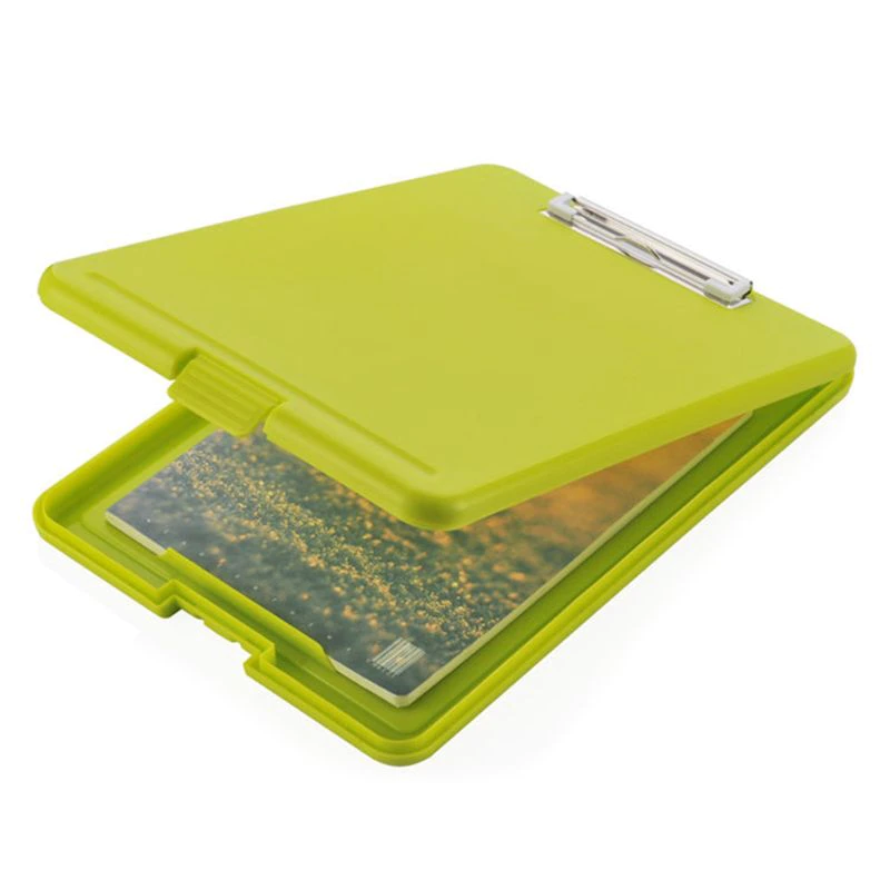 A4 Plastic Storage Clipboard File Box Case Document File Folders Clipboard Writing Pad Stationery Office Supplies