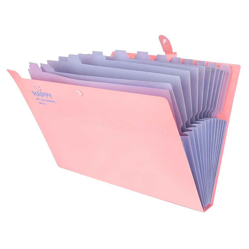 Filing Briefcase Storage Stationery Pocket Portable File Organizer Accordion Folder Storage Bag Office Supplies