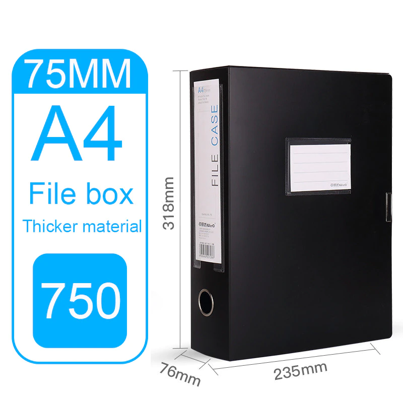 File Box A4 Storage Box Plastic File Folder Box Office Supplies File Storage File Box Data Box