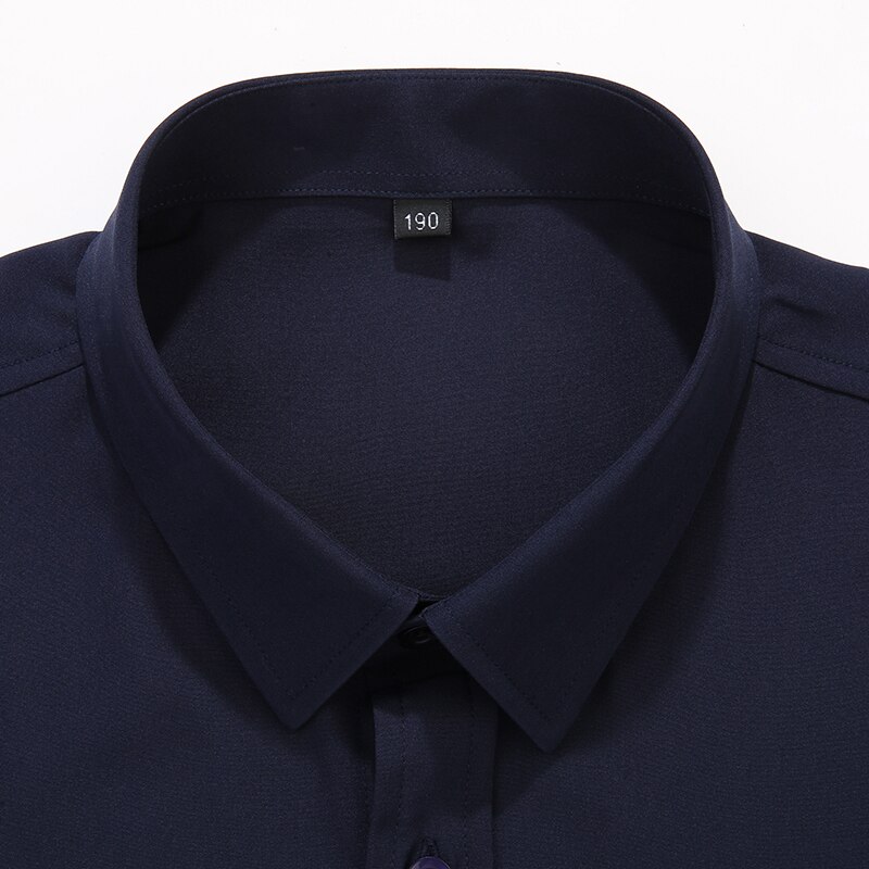 New Summer Business Formal Shirts For Men Short Sleeve Loose Dress Shirt Man chemise homme Casual Brand Clothes