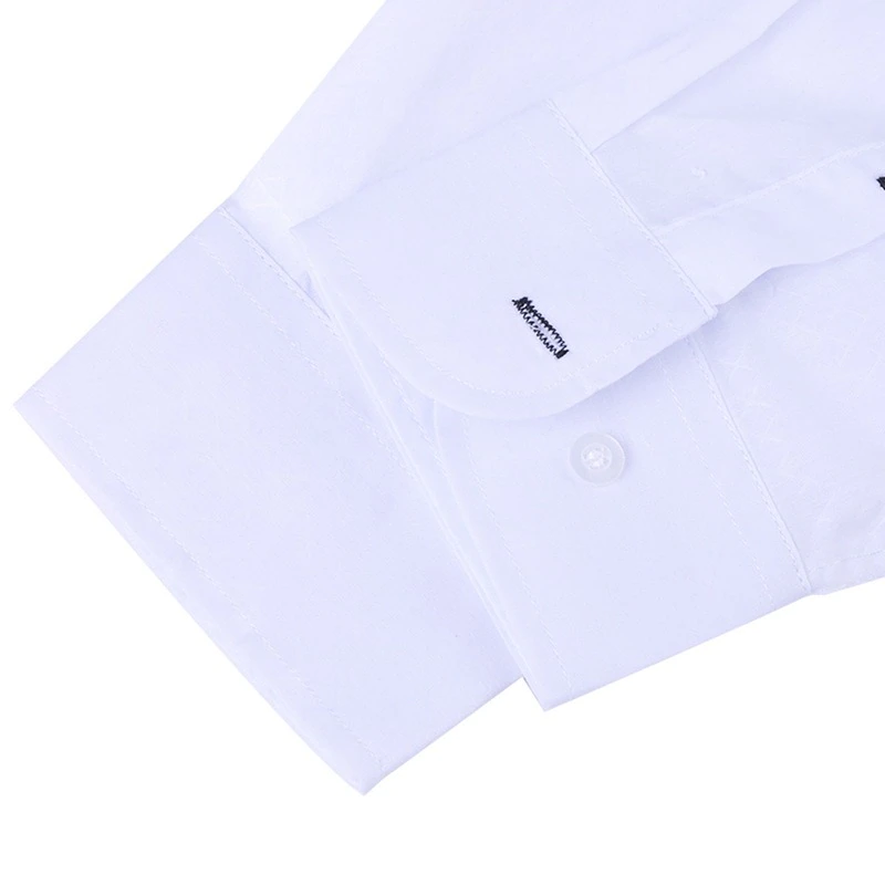 Men's Formal shirt Spring And Autumn Men's Slim Formal Solid Color Top Slim Long Sleeve Dark Plaid Solid Color Large Size Shirt