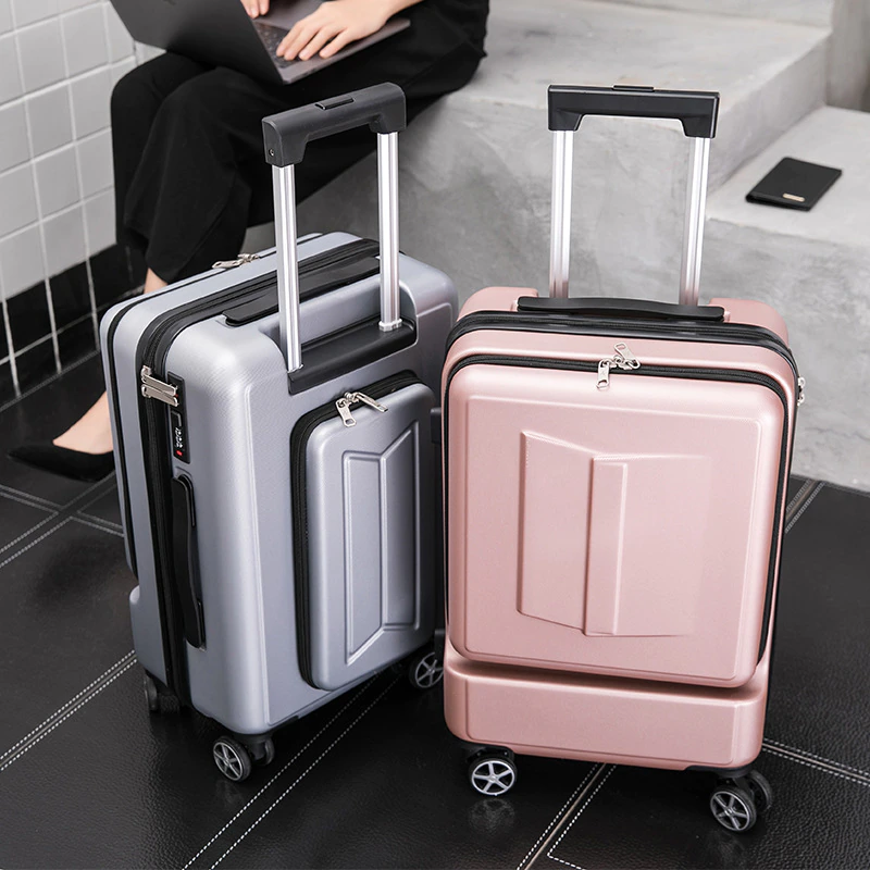 Travel Suitcase Pocket Rolling Luggage Trolley Password Boarding Suitcase men Women Travel Bag Trunk