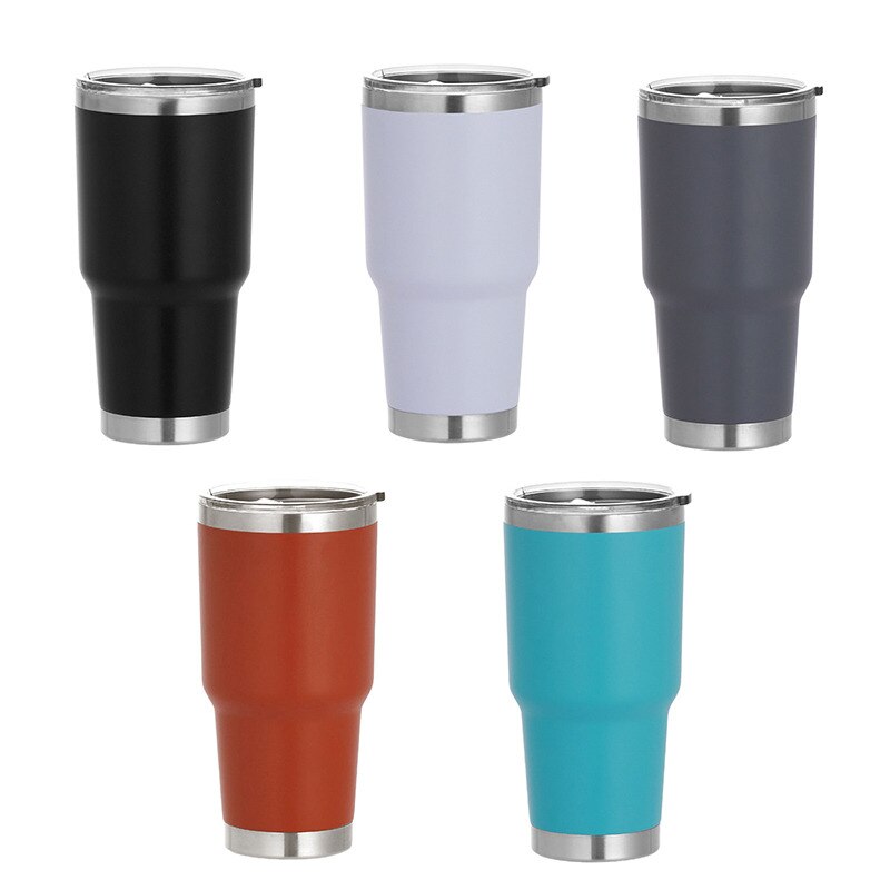 Stainless Steel Thermos Insulated Water Bottle Coffee Beer Cups Vacuum Insulated Leakproof With Lids Tumbler Thermal Mug