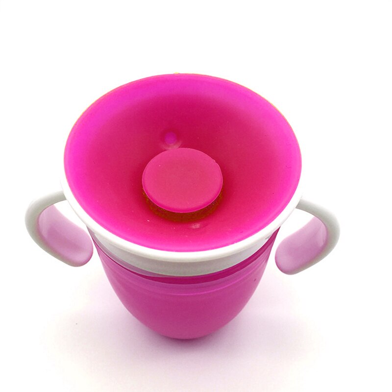 Baby Drinking Cup Toddler Non-Trainer Silicon Cup for Children 360 Degree Learning Cup with Handles