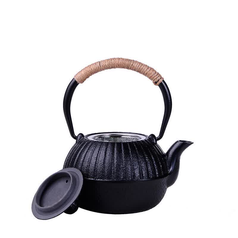 Iron Tea Pot Iron Teapot Tea Kettle 550/600/800/900ml Iron Kettle Teapot Tea Set Teaware Cooker Water Kettle Chinese Teapot