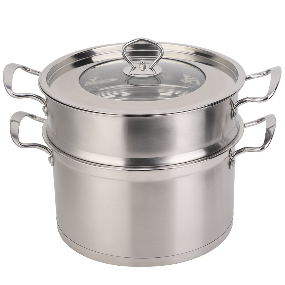 Stainless Steel Double Layer Food Steamer Pot Stoc...