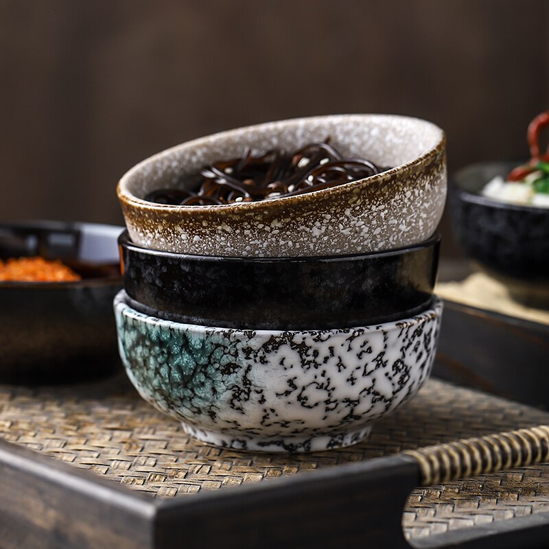Japanese style bowl ceramic rice bowl home small soup bowl eat bowl noodle bowl sushi daily restaurant tableware